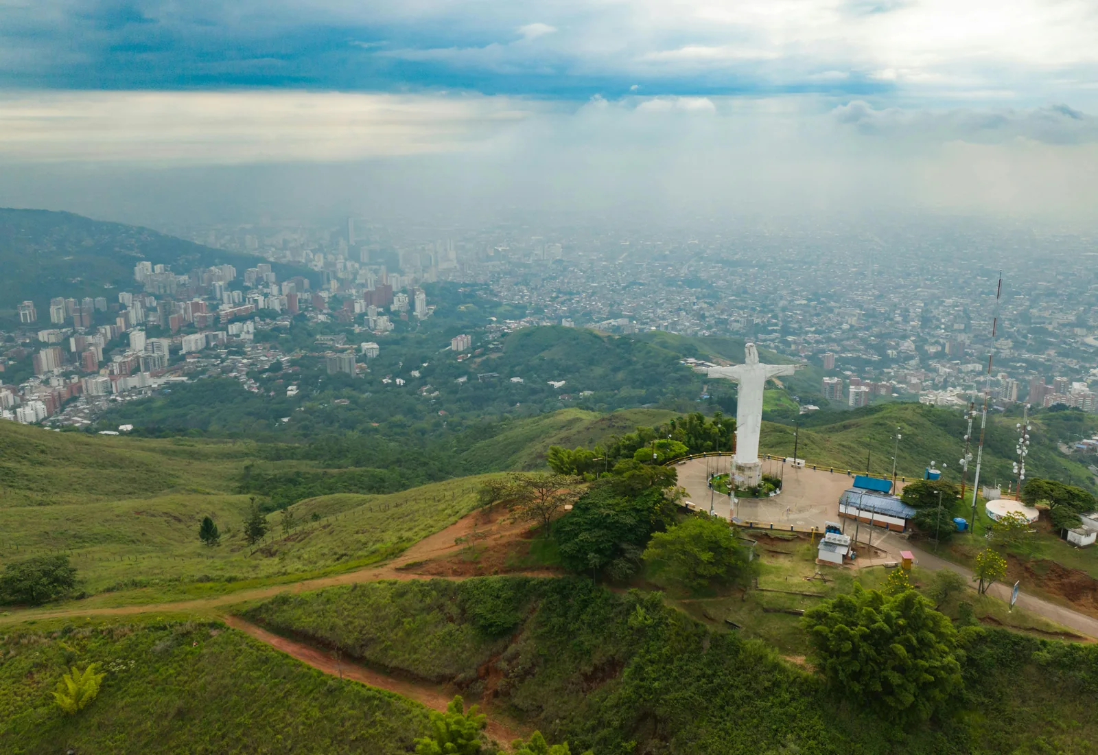 Cristo Rey monument overlooking Cali.